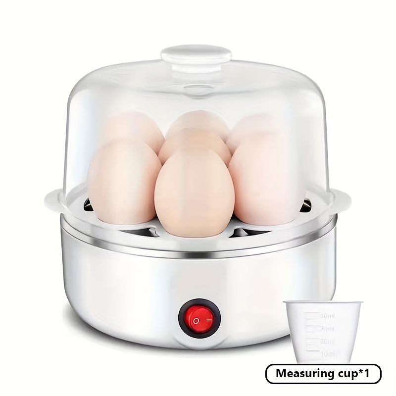 TEMU Cooker: 7egg Capacity Electric Egg Cooker, Multifunctional Small Cooker, Used To Boil Eggs, Poached Eggs, Eggs Or Omelets With Automatic Closing