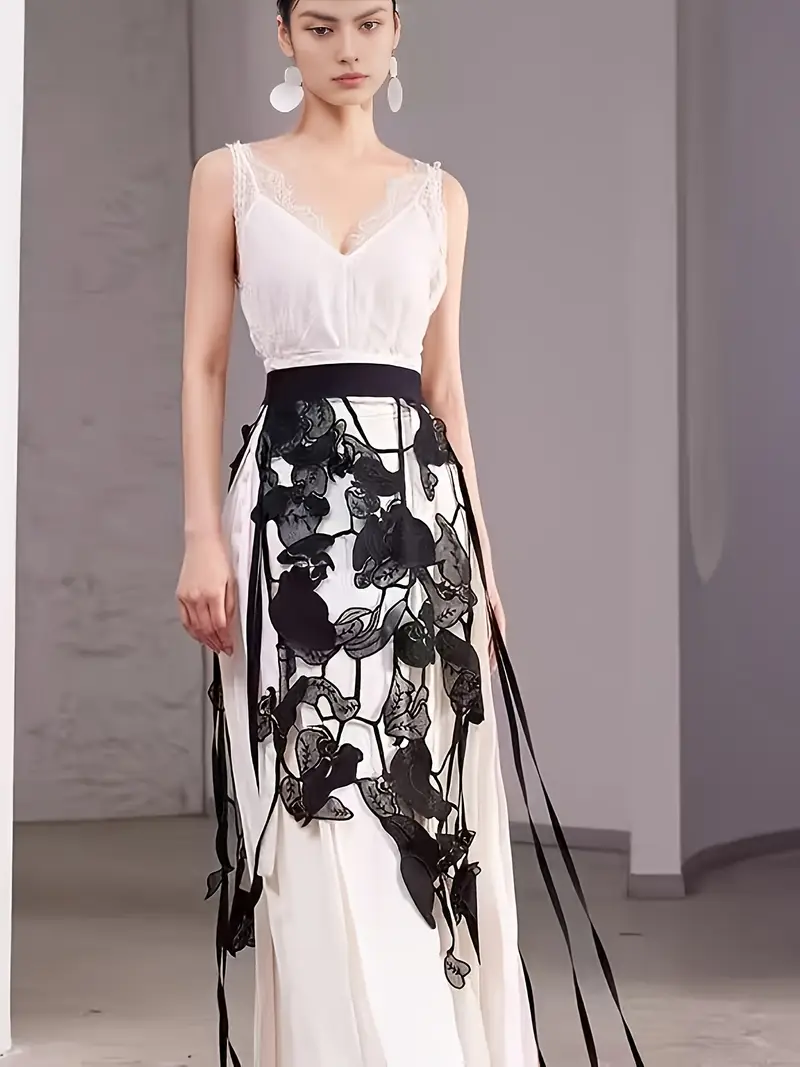 outer design dress DOUBLEWOOT | Dreselle Dress // Ethereal and refined, this organza paneled dress captures modern femininity with a dreamy, layered design. The outer...