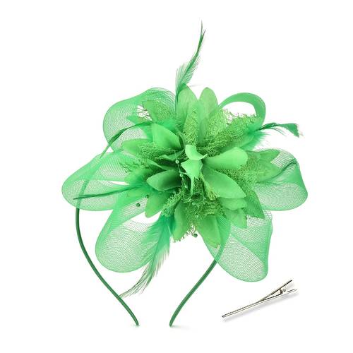1 stuks vintage 1950s kralen fascinator hoed voor vrouwen - art deco hoofddeksel met kant en kunstmatige veren, theegelegenheden, bruiloften, derby en opera evenementen | moederdag, bridal shower, cadeau idee voor leraren