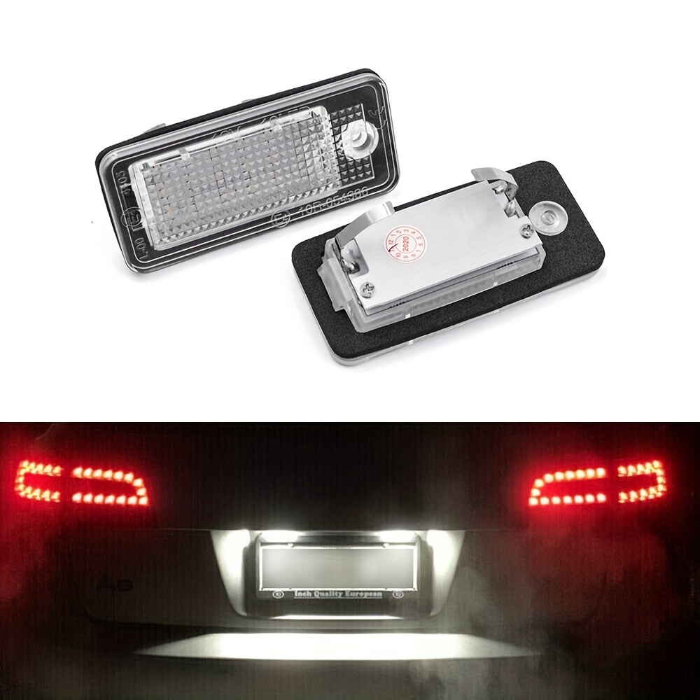 Audi A4 B7 Number Plate Light 2x For Audi A3 8P A4 B6 B7 A5 A6