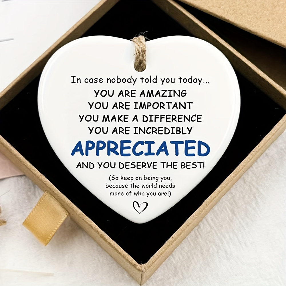 

2d Flat, Inspirational Acrylic Affirmation Sign - Perfect Thank You Or Appreciation Gift For Office, Home Decor