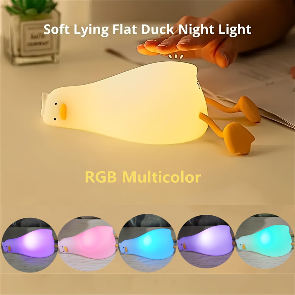 duck bedroom cartoon creative silicone   bedside light sleep night light Product details 7