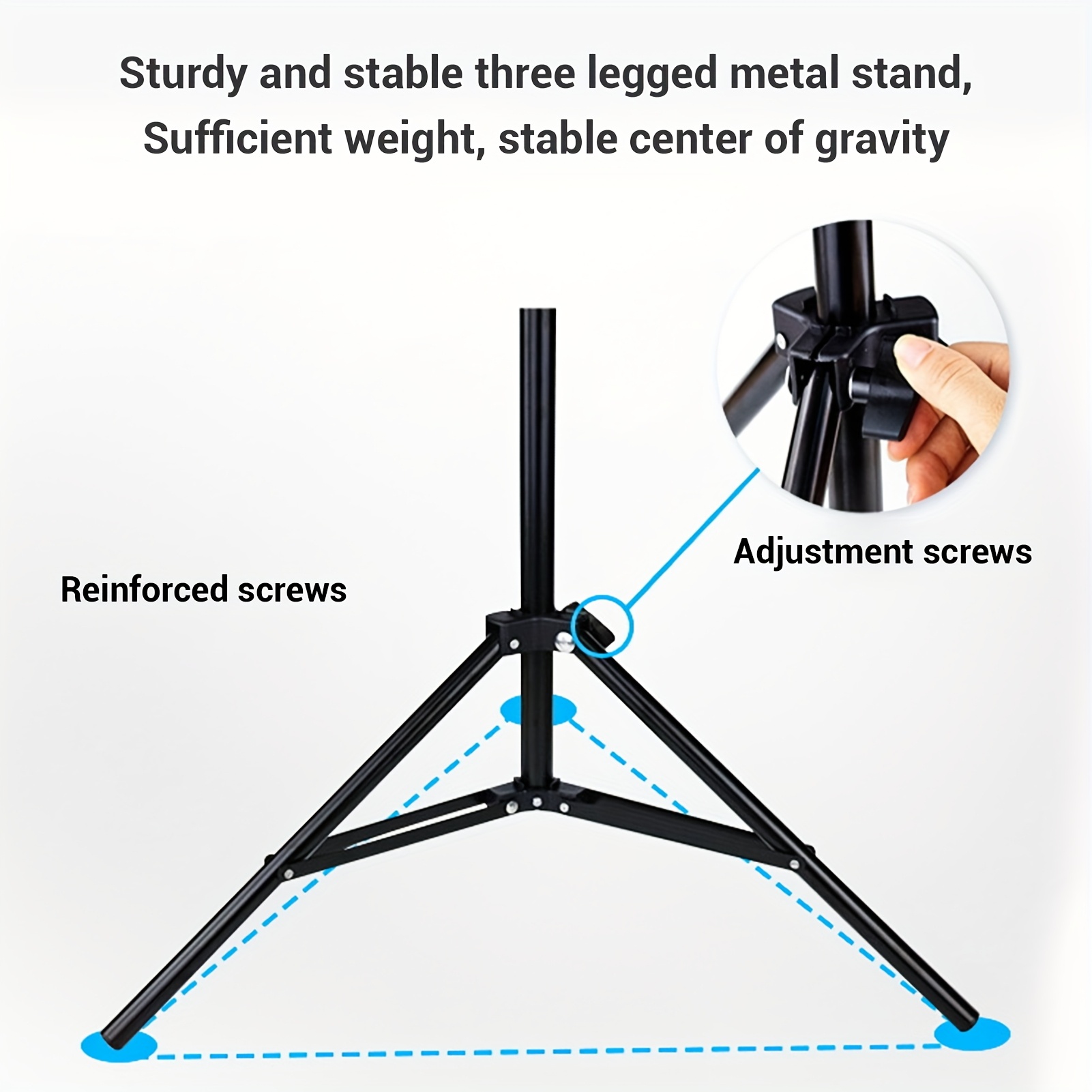 Heavy Duty Foldable Steel Dartboard Stand with Tripod