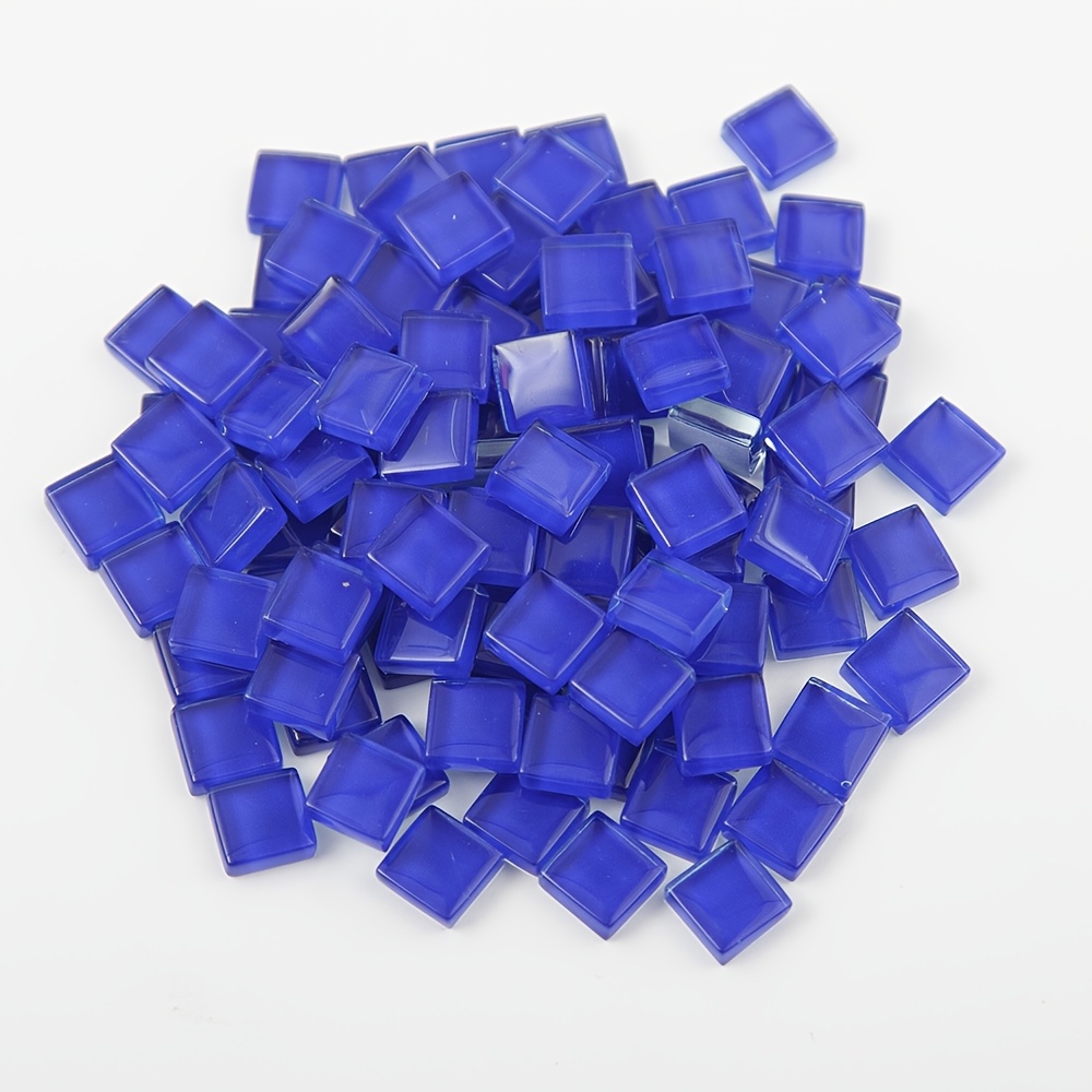 TEMU 251 Pcs Glass Mosaic, For Diy Handmade Crafts, Red, Green, Blue, Yellow, Purple, White, Black Are From