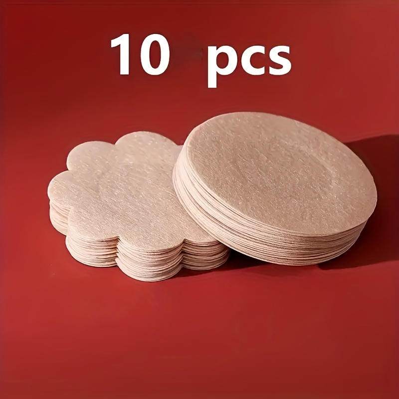 2/10pcs Disposable Nipple Covers, Disposable Invisible Self-Adhesive Anti-convex Nipple Pasties, Women's Lingerie & Underwear Accessories