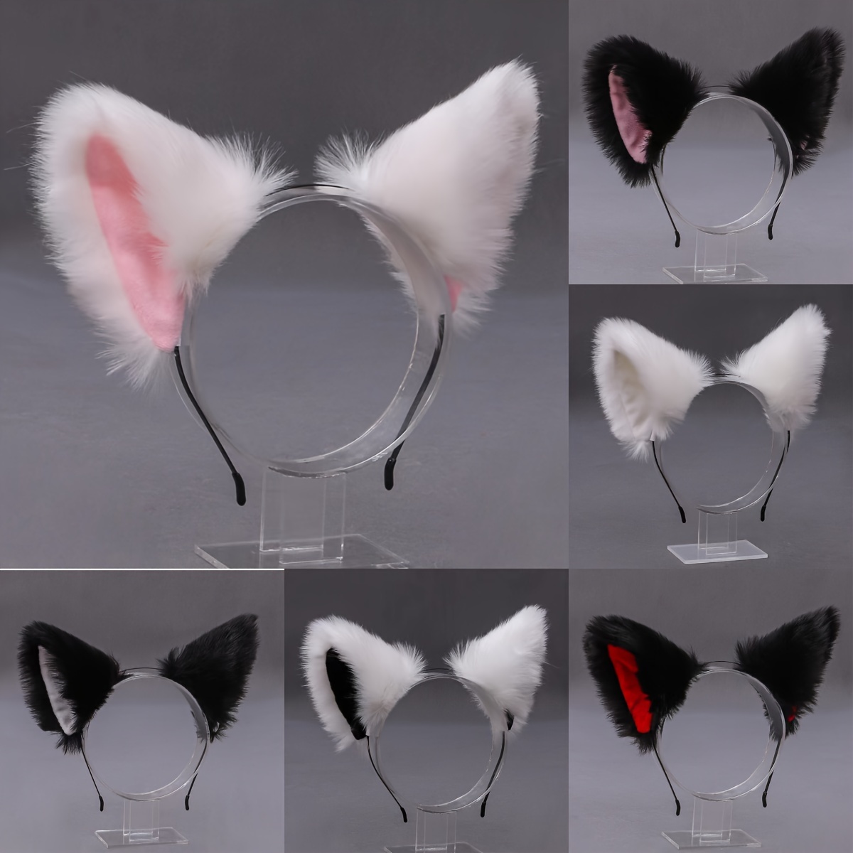 

Plush Cat's Ears Headband, Sweet Cute Dress-up Hairbands For Girls, Soft Cosplay Headwear Hair Accessories With Assorted Colors