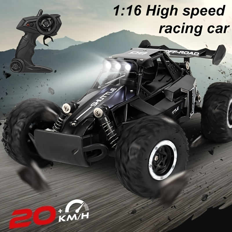

1:16 Small High-speed Off-road 2.4g Remote Control Car Drifting 20km/h To Adapt To Various Road Sections Anti-collision Settings Rubber Big Tires Christmas, Halloween, Thanksgiving Gift