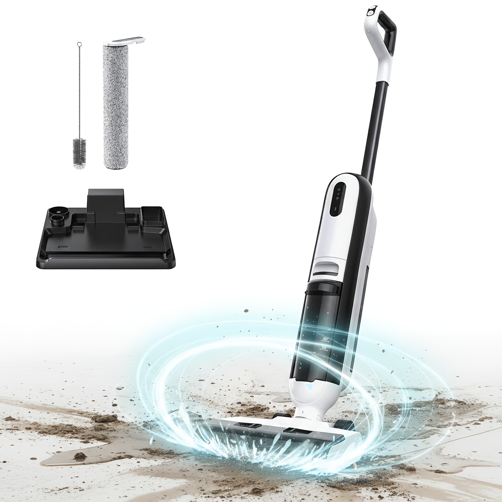 Image of Lubluelu Wet Dry Vacuum Cleaner, 22000pa Strong Suction, Cordless Floor Washer With Self-cleaning & Edge Cleaning, Ideal For Hard Floors & Pet Hair
