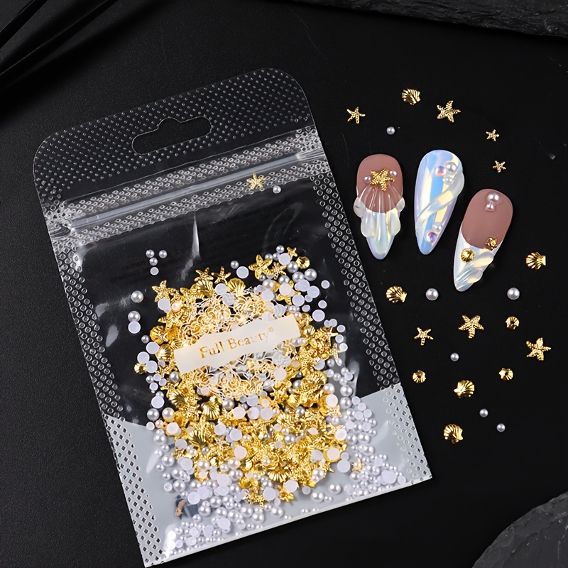Summer Nail Accessories Metal Liu Starfish Shell Refers To The -sized Nail Accessories Mixed Diy Nail Art Accessories