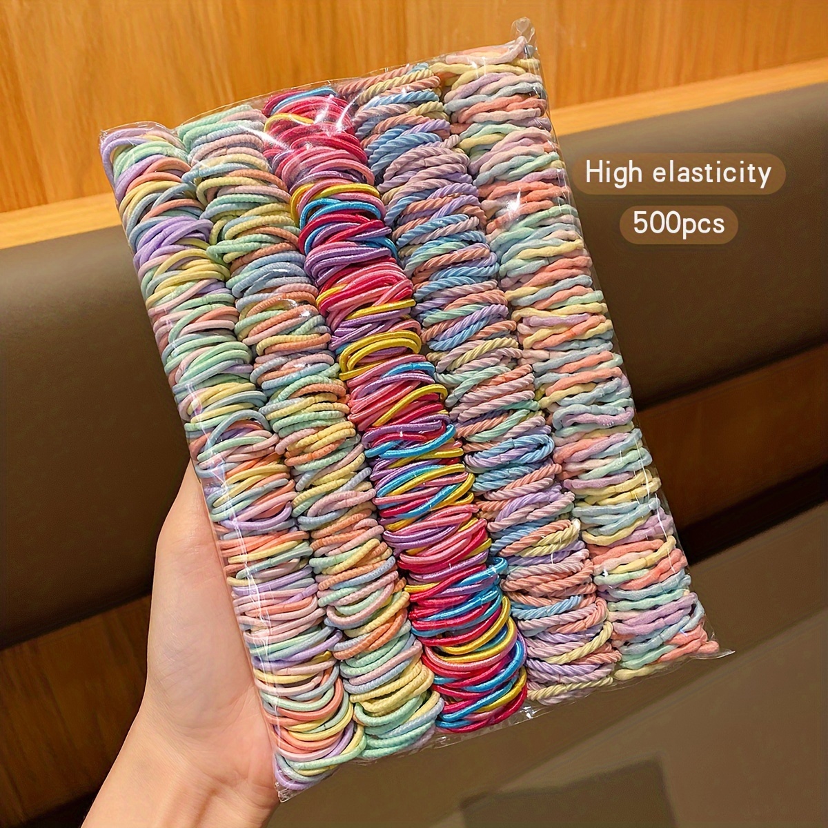 

500pcs - , Stretchy Ponytail & Scrunchies, For