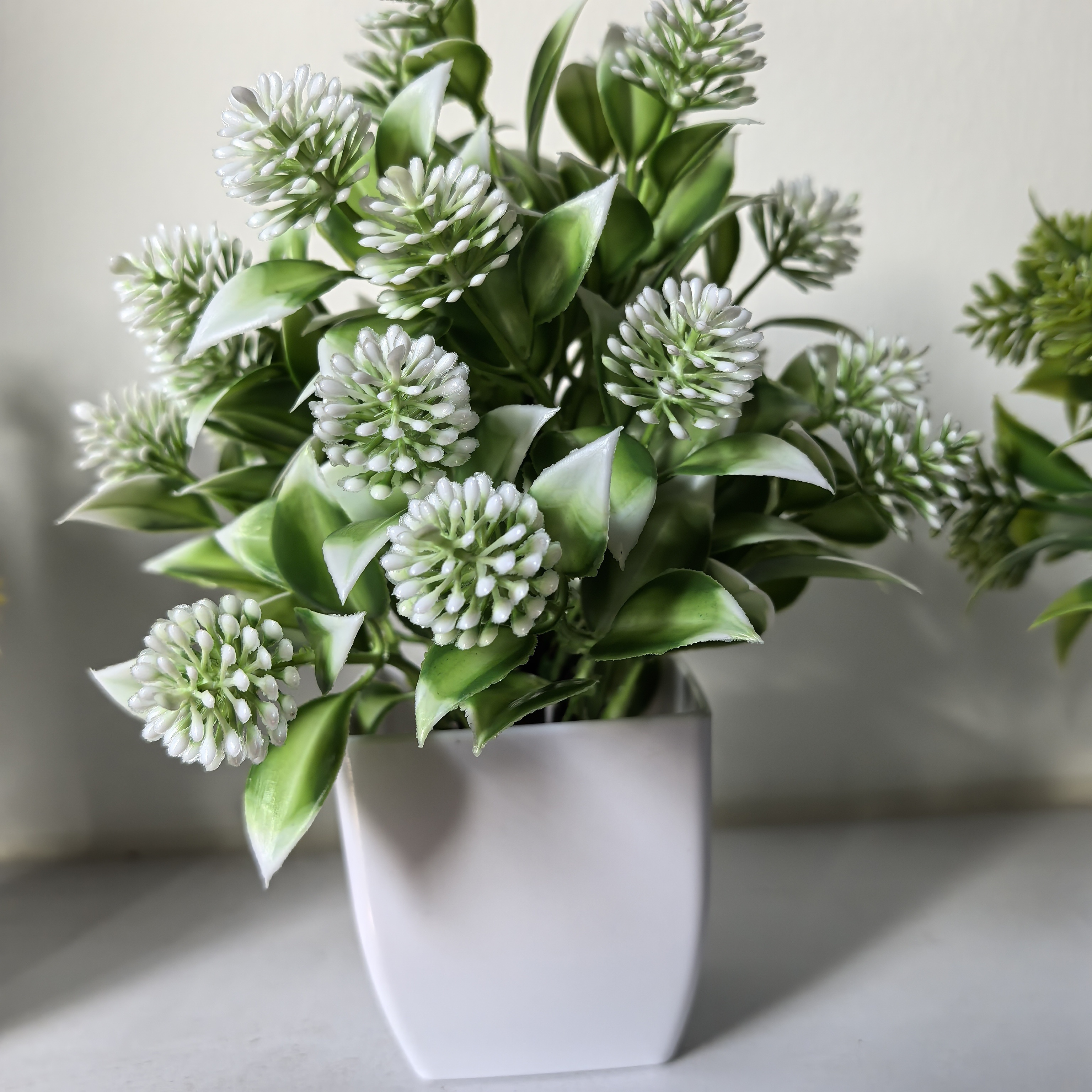 TEMU 1pc Fake Plants Small Artificial Potted Plants For Home Office Farmhouse Bathroom Bedroom Decor Indoor