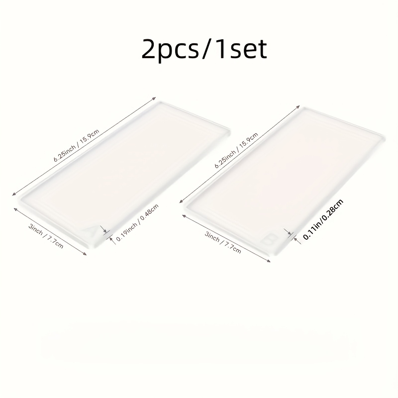 Image of 1/4 Sets Of Acrylic Cutting Mats - Smooth Diy Embossing Dies Platform For Scrapbooking, Eid Crafts - Durable, Non-slip, Easy To Clean, And Multipurpose