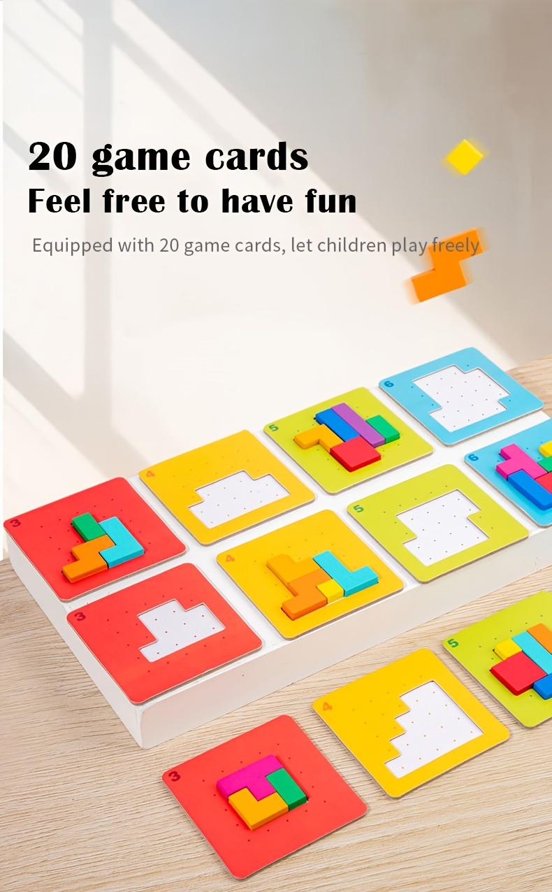 Geometric Shape Puzzle Toy, an Interactive Tabletop Game for Quick Play, Perfect As a Christmas Gift.