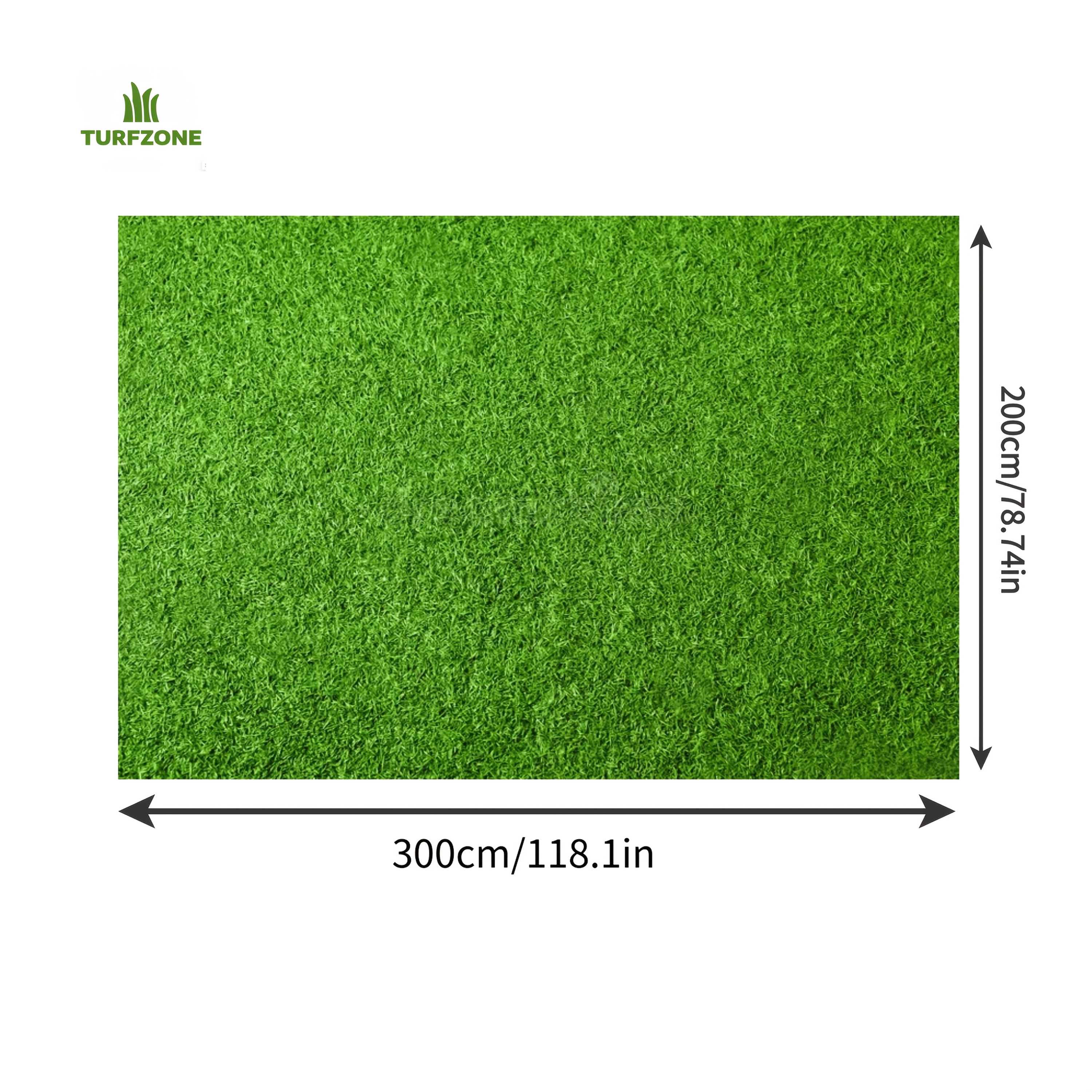 E-shop Große Kunstrasenmatte - 200.0 .0 cm, mit Drainagelöchern, UV-beständig, weiche Rasenmatte, geeignet für Balkon, Terrassen- und Gartendekoration