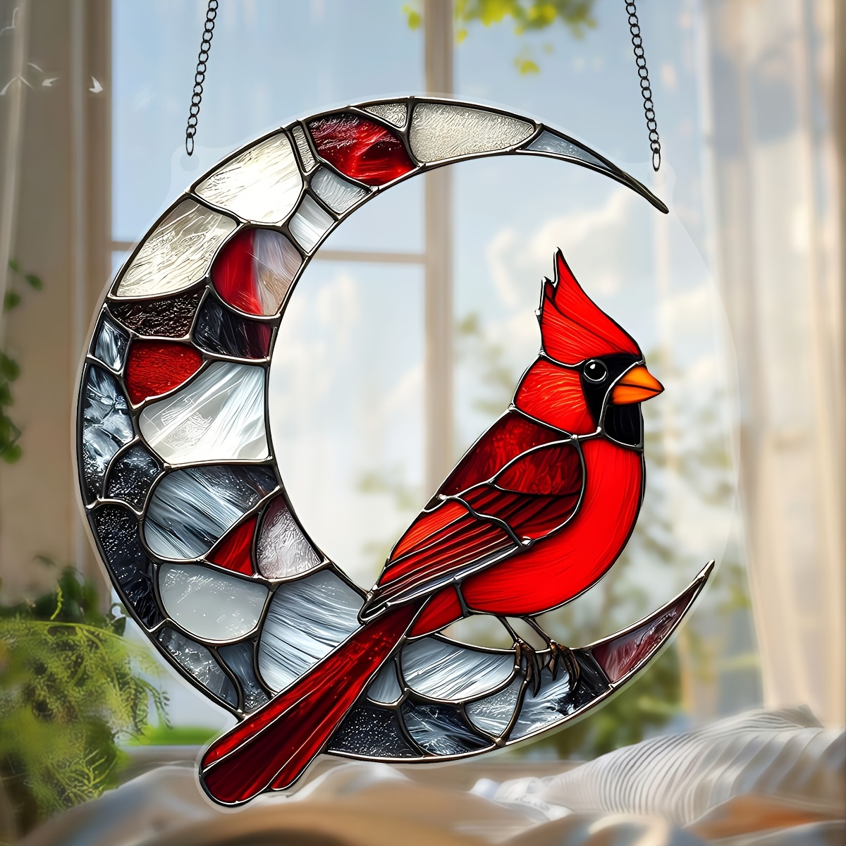 

Garden Suncatcher, Stained Glass Window & Garden Decor, Animal Theme, Special Shaped Ornament, With Ideal For New Year, Birthday, Or Holiday Gift For Porch And Wall Art