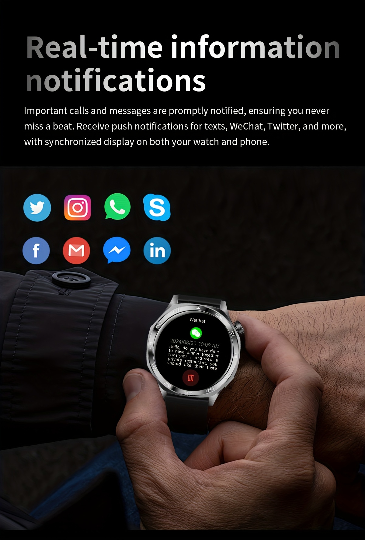 smart watch with flashlight 1 96 amoled high refresh rate   health monitoring 100 sports   ios   compatible Product details 8