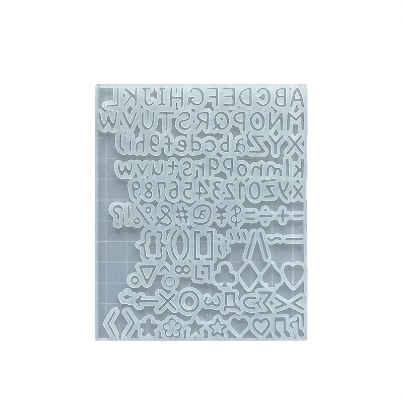E-shop DIY Epoxidharz Kleine Buchstaben Dekorationsform, Buchstaben-Symbol Verzierung Silikonharz Flüssigkeitsform