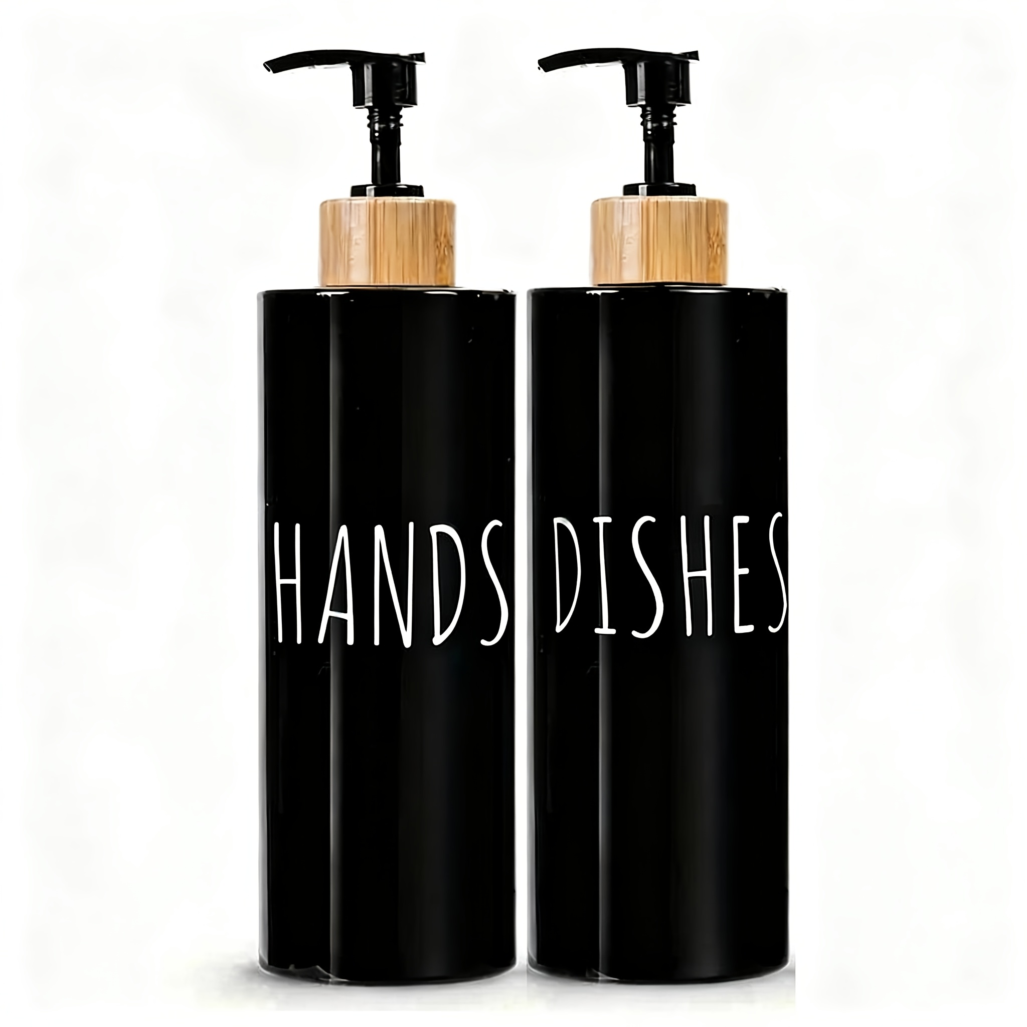 Refillable Containers, 2pcs 500ml Hand Sanitizer Dish Sanitizer Storage Bottle Kitchen Can Fill The Full Bottle Waterproof Printing Font -uv Protection