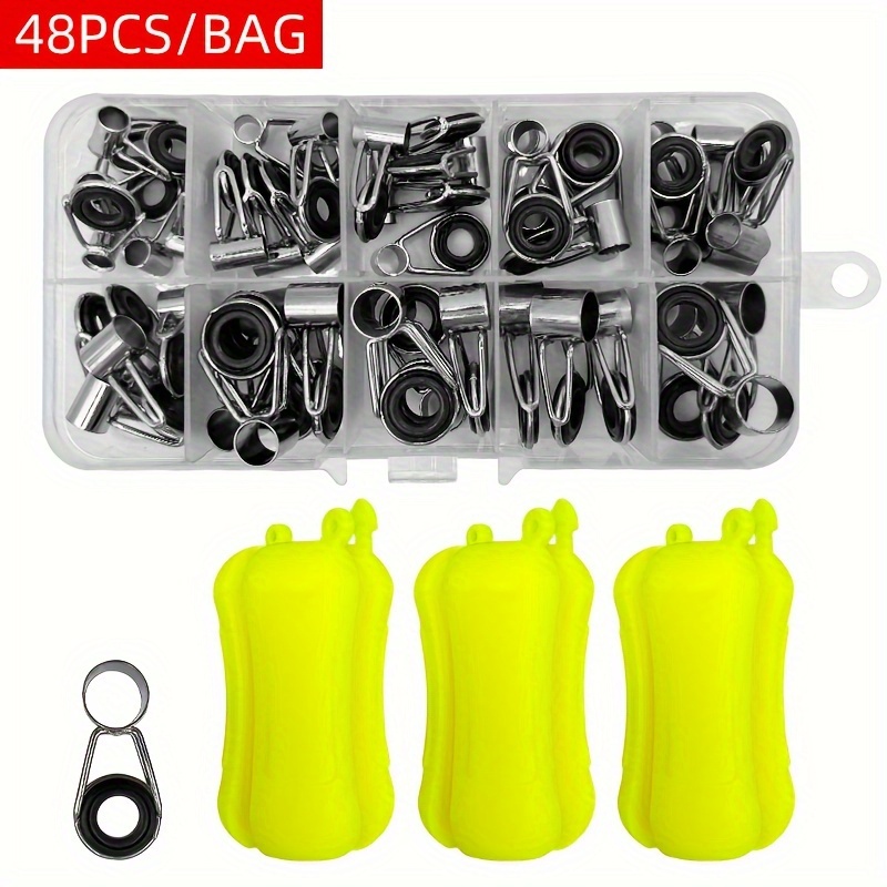 Kit De Réparation Anneaux De Canne à Pêche - 75 Pièces Céramique - 8 Tailles - NEUF