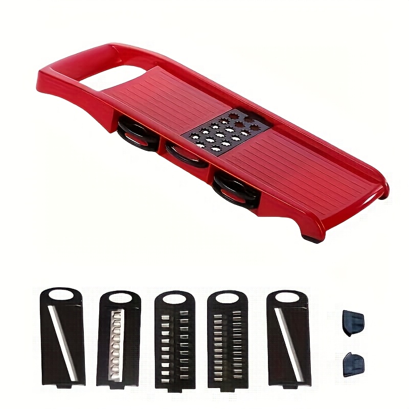 TEMU 6/16 Sets/pieces Abs Material, Vegetable Slicer, Multi- Slicer, Manual Food Grinder, Multi-functional Interchangeable Blade Onion Chopper, Home