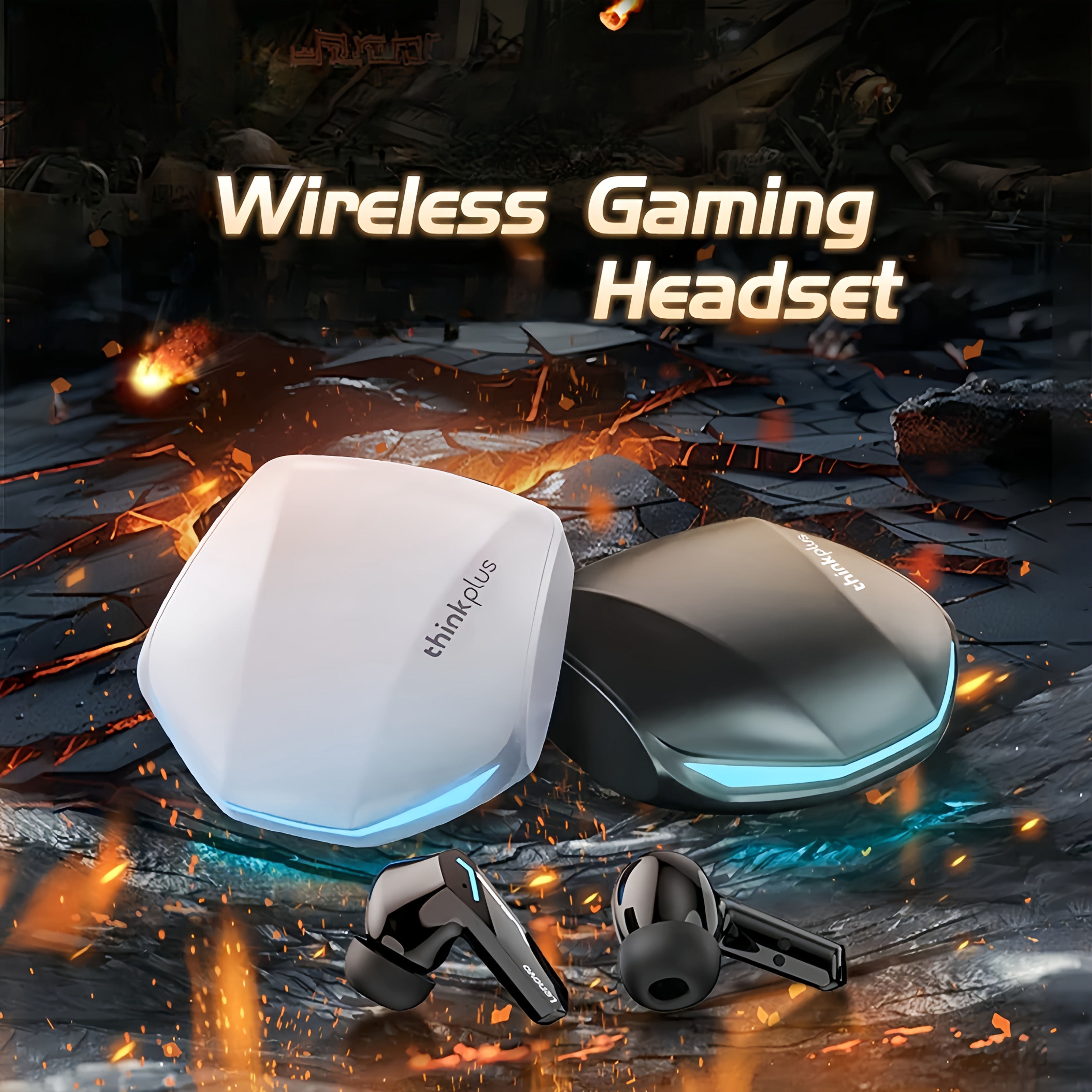 Lenovo GM2 PRO Calidad de Sonido Hifi Análisis Tri-banda equivalente para llamadas HD suaves y claras con reducción inteligente de ruido, Auriculares Reductor de Ruído, Dispositivo Audio Claro, Compacto Diseño Moderno Duradero Tecnología Avanzada Cancelación Activa Noise Cancelling Headset Voz en Alta Definición Trabajadores Remotos Grabación de Voce - Imagen 5