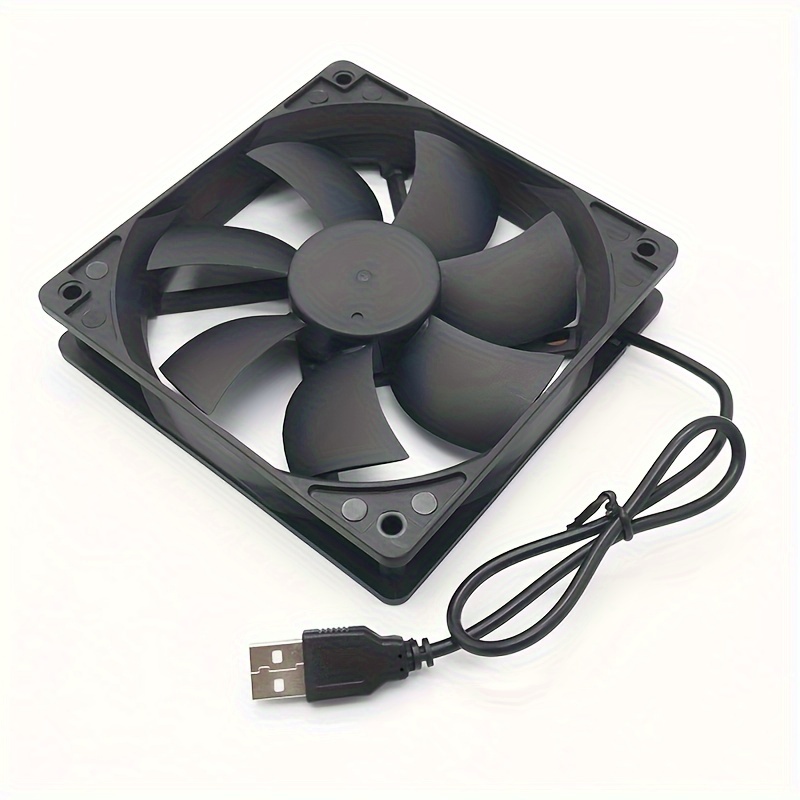 item picture 12cm usb cooling fan 8cm chassis fan suitable for router laptop chassis cooling wearable fan