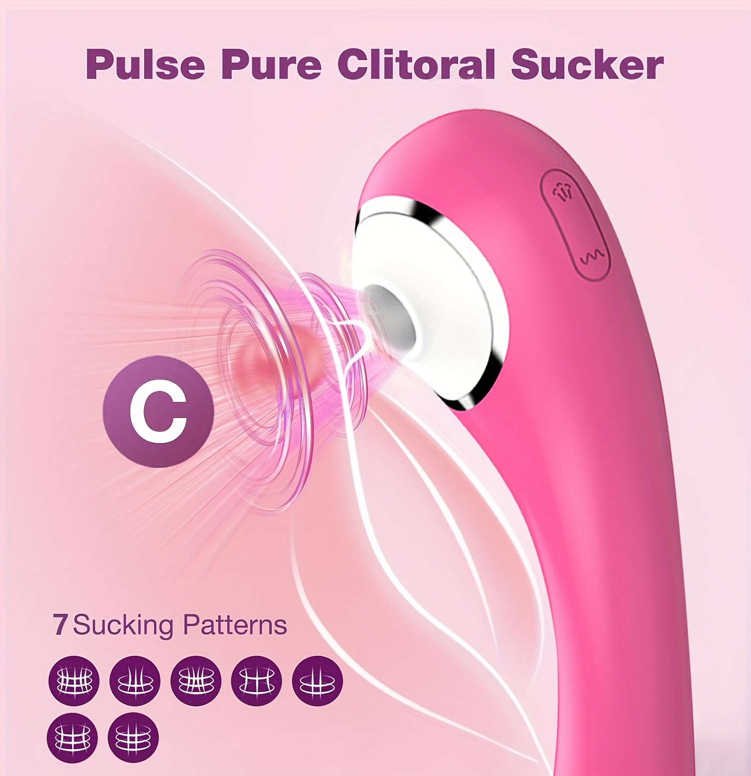 tragbarer 2-in-1  -g-punkt- ,  -  mit 5 vibrations- und 7 saugmodi, usb-betrieben für  , aus sicherem silikon, einsetzbares kraftvolles sextoy für frauen oder paare zum flirten Produktdetails 1