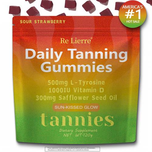 tanning gummies 40 count natural with bronzer vegan gluten free biotin for faster tan skin uv support