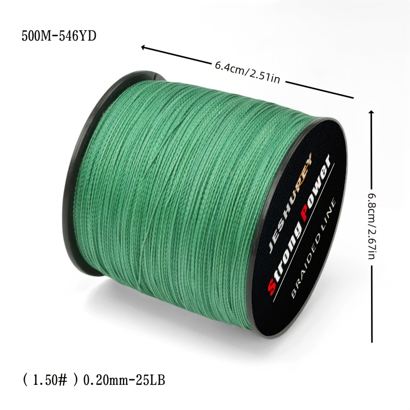 Image of 4 Strands Pe Line Fishing Line, 300m/500m 4-strand Braid Pe Woven Line, Optional 12lb/25lb/40lb/60lb/80lb Strength, Suitable For Saltwater And Freshwater