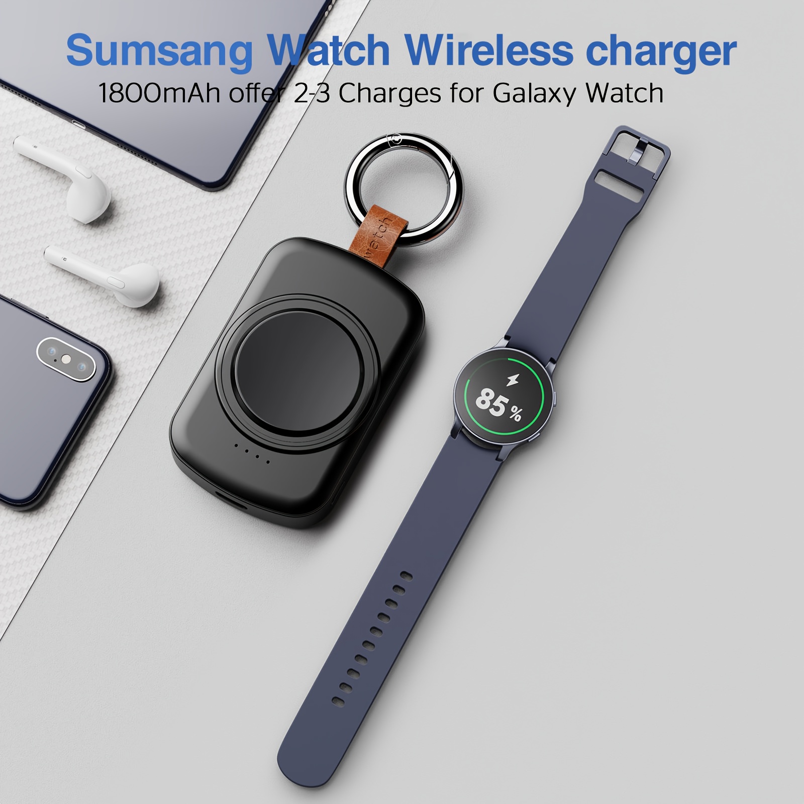 x 27sx for samsung   1800mah portable charger for samsung galaxy watch 7 ultra 6 6   5 pro 4   2 1 wireless magnetic Product details 3