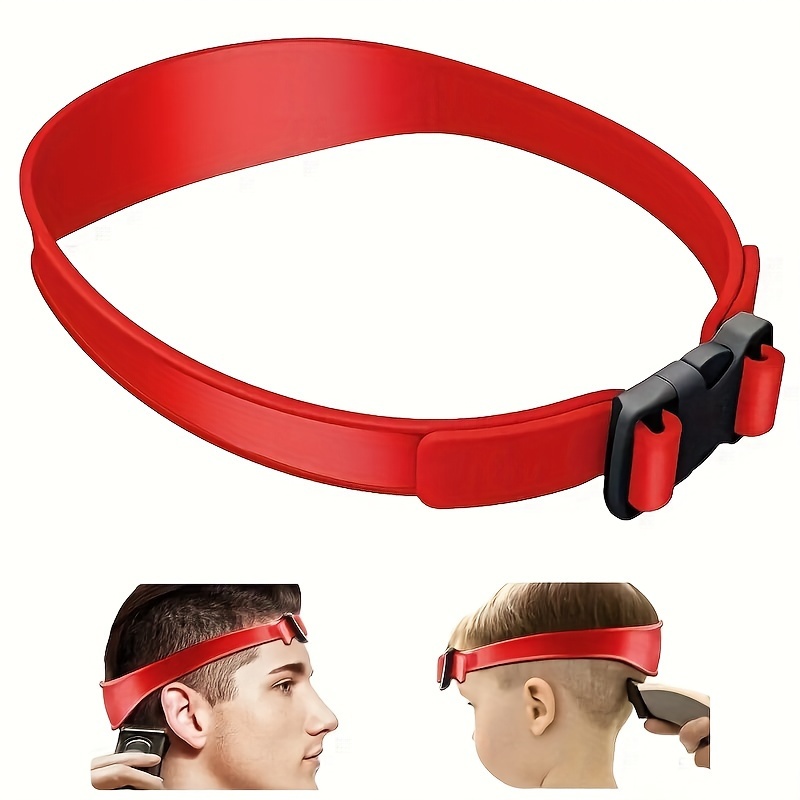 1 Silicone Haircut Positioning Strap, Suitable For Home Curved Haircut, Trimming And Styling Tools