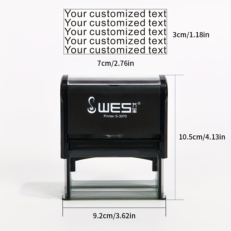 Custom Stamp Clear Personalized Self Inking Rubber Stamp Use For Address Stamp And More