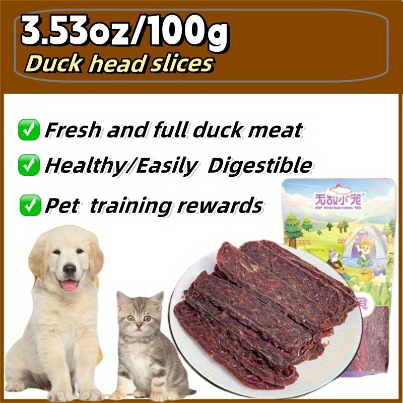 TEMU 1pc Duck Meat Slices Are Suitable For Small, Medium, And Large Dogs As Snacks, Are Healthy, Easy To , And Rich In Protein, Making Them An For Dog Training Snacks