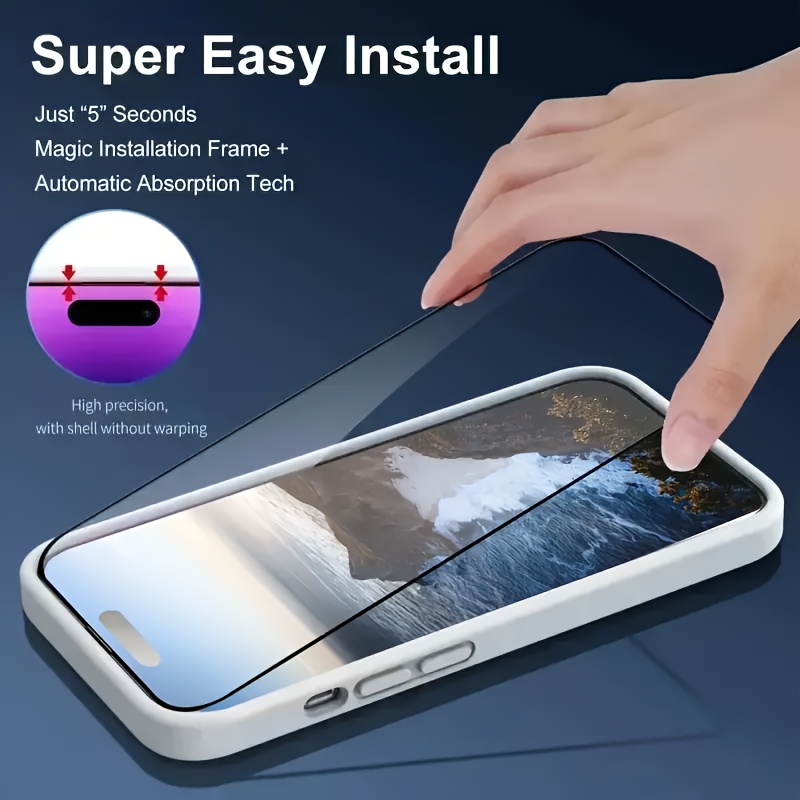 3pcs for iPhone 16 16 Plus 16 Pro 16Pro Max 12/13/14/15 pro max Series, Tempered Glass Screen Protector Ultra-high Definition, 9H Hardness