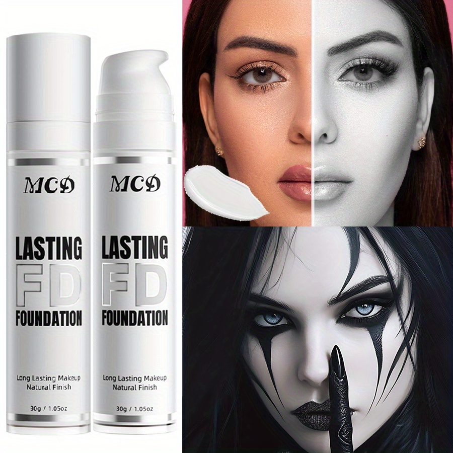 White Liquid Foundation For Women, Liquid Foundation Strong Coverage, Liquid Foundation Waterproof, Foundation Makeup, Concealer Makeup, Facial Makeup, Suitable For Types, Lasting