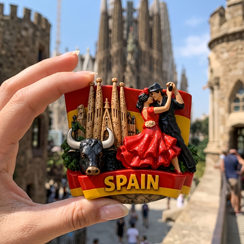TEMU Magnete da frigorifero in resina souvenir da viaggio , punto di di famosi luoghi, miniatura, regalo per le vacanze