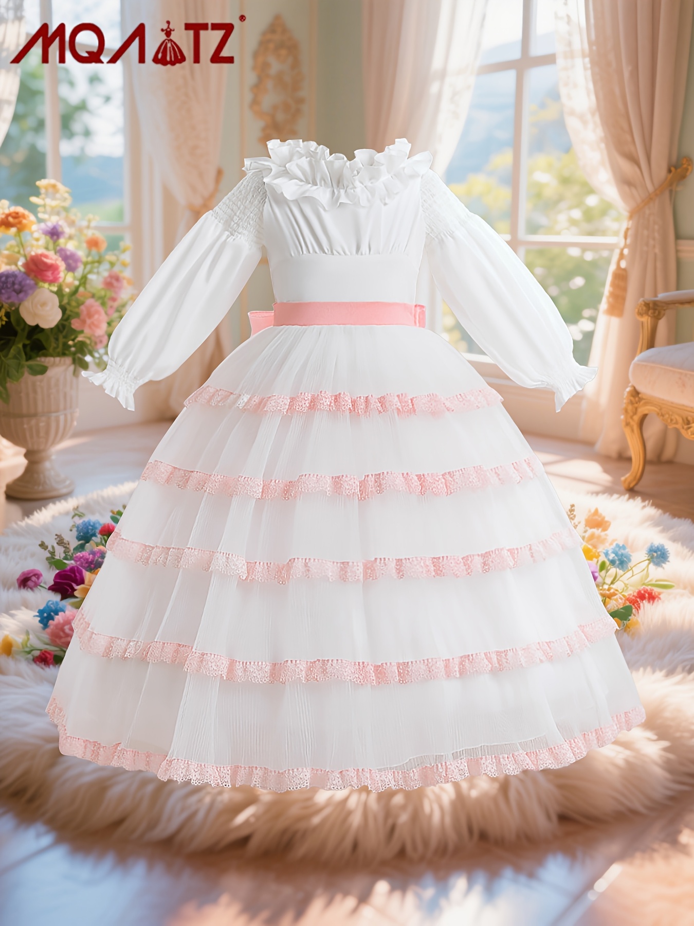 stylish princess dress, mesh decor dresses for girls party performance  carnival halloween (battery not included) | Shop On Temu And Start Saving |  Temu