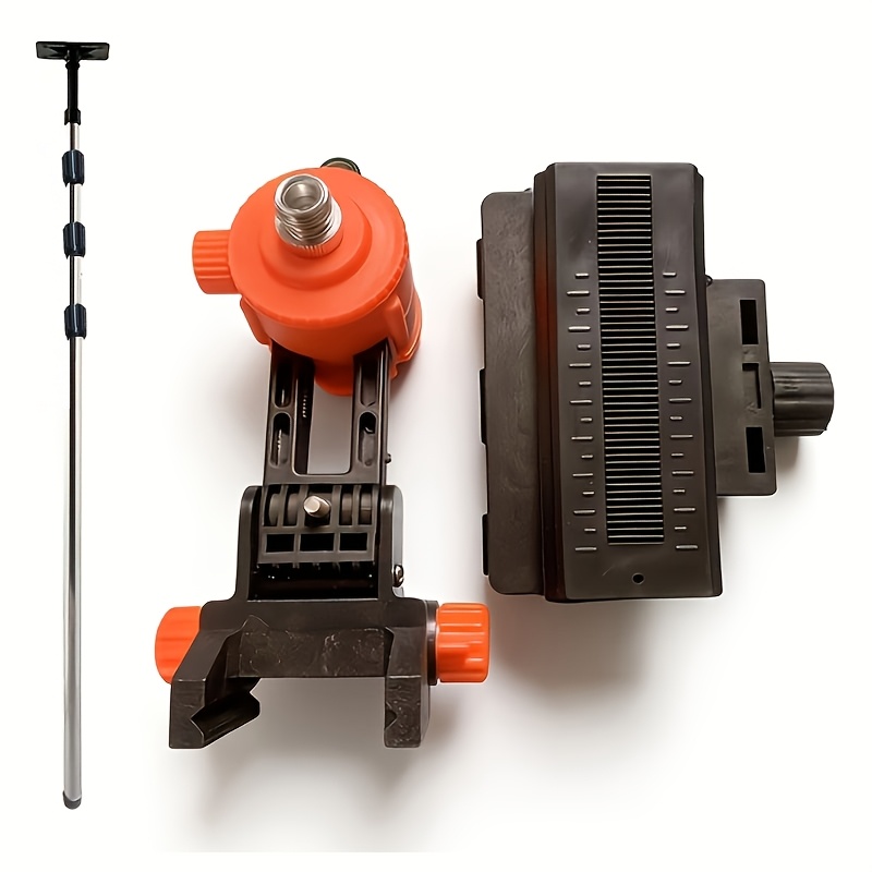 Image of 11.48ft/3.5m Leveling Rod With Adjustable Extension Pole, Compatible With Any Leveling Instrument, Includes All Accessories Made Of Durable Stainless Steel, And Reliable