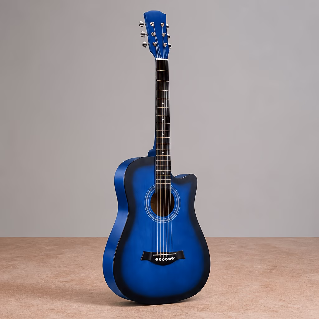 38 Inch Basswood Acoustic Guitar, Full Play Kit with Carry Bag,...