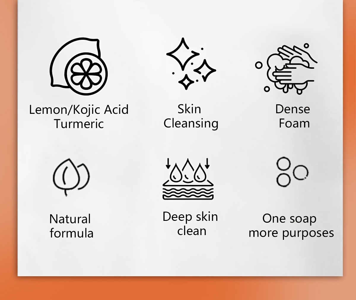8*Bar Lemon Turmeric Kojic Acid Soap, Body Deep Clean, Moisturizing, Refreshing, Oil Controlling Shower Soap, Turmeric Clean Stain, Lemon Clean, Kojic Acid for Light Beige Care, Travel, Household Items, Christmas Gifts-3.81 Oz*8 Bar