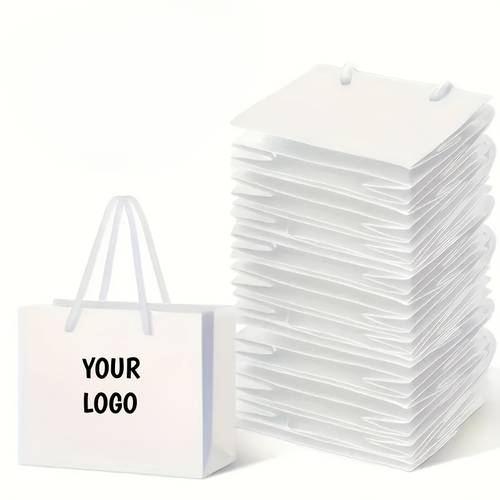customization horizontal business gift bag and clothing packing bag made of thickened cardboard material customizable patterns and suitable for shop shopping bags gift bags souvenir packaging bags and other customization needs