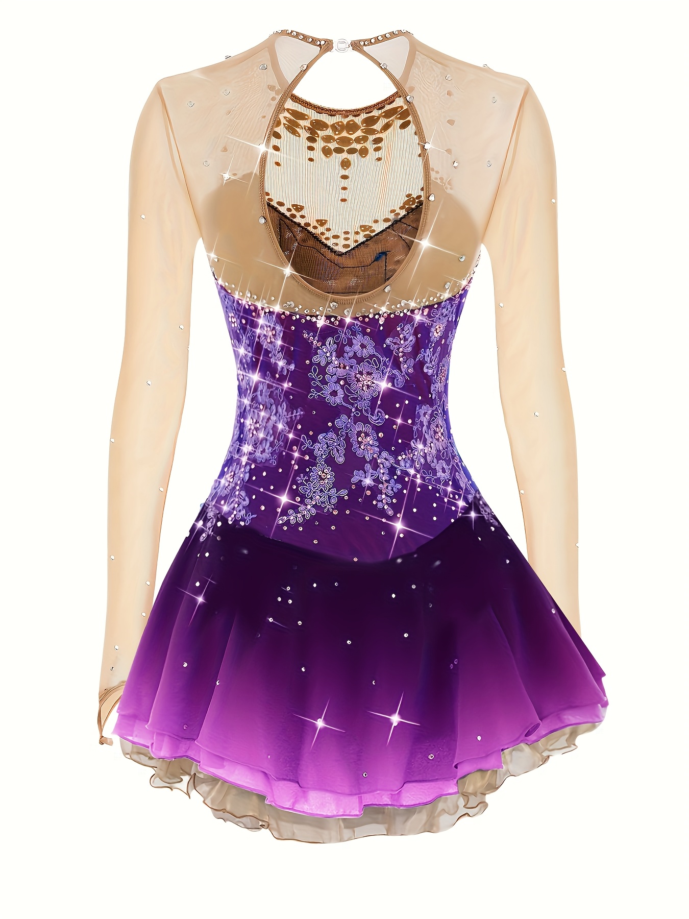chinese dress ladies Jerry's Ready to Ship Lilt of Lace #210 Dance Skating Dress main image 1