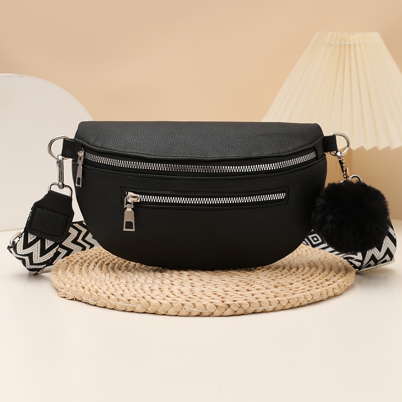 E-shop FP Special Neue trendige modische Brusttasche für Damen, Gürteltasche mit breitem Gurt, Satteltasche mit großem Fassungsvermögen, vielseitige
