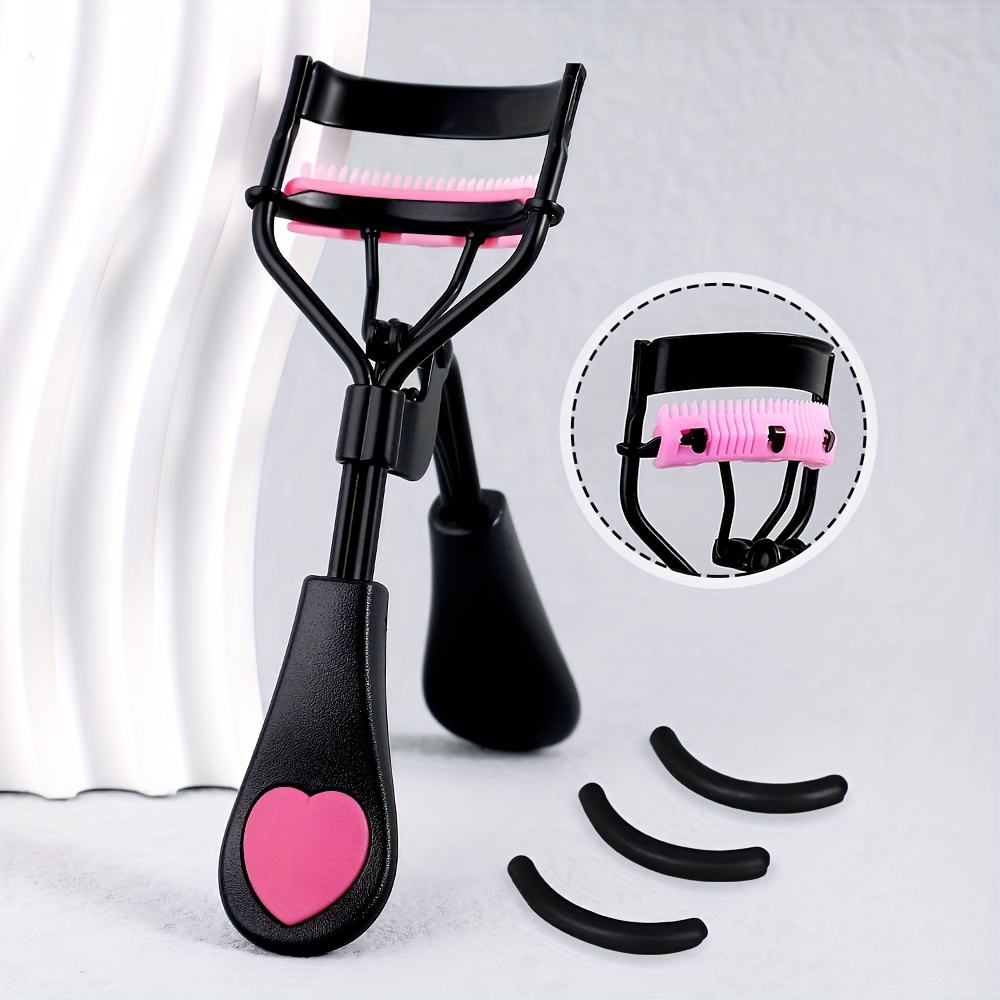 TEMU Eyelash Curlers With Comb Lash Curler With 3 Replacement Refills, And Lifted Lashes Suitable For All Eye Shapes.