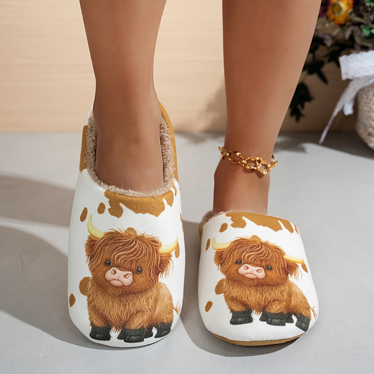 TEMU Fashionable Indoor Slippers, Comfortable Silent Couple Slippers