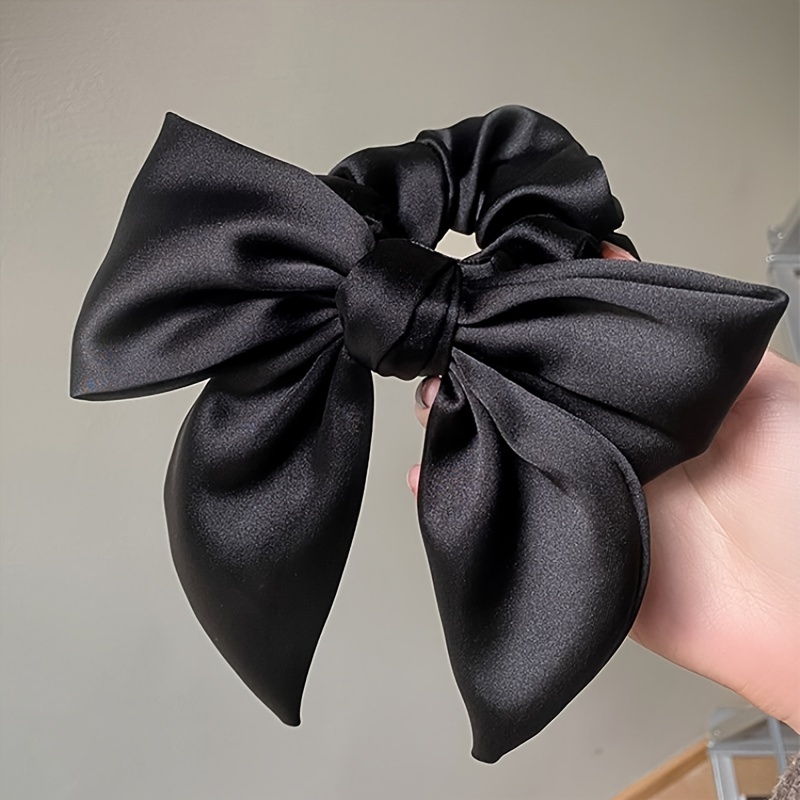 

Black Headband Hair Bow Hair Rope Ponytail Retainer Accessories Simple Ladies And Girls Hair Accessories