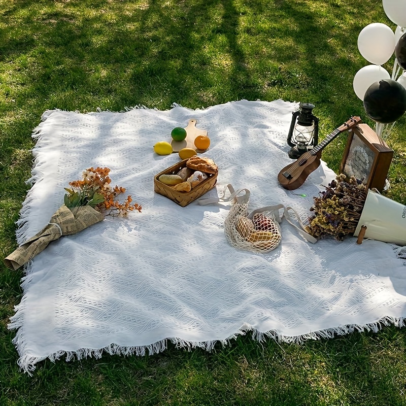 

Creative Plain Picnic Mat, Outdoor Camping Blanket, Moisture-proof Mat For Beach