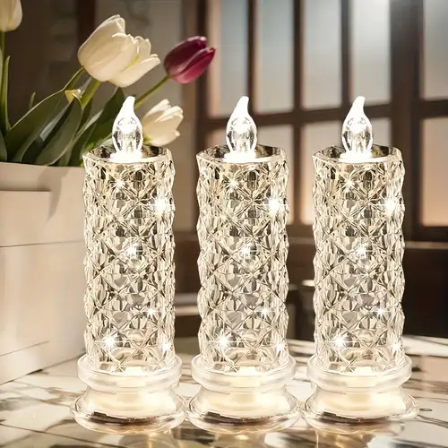 Hltser GORGE Rose Flameless Candles Love Theme Battery Operated Glass Flickering Led Candle Remote Pink Flower Decal Realistic Pillar Candles Bedroom Hltser GORGE Rose Flameless Candles Love Theme Battery Operated Glass Flickering Led Candle Remote Pink Flower Decal Realistic Pillar Candles Bedroom