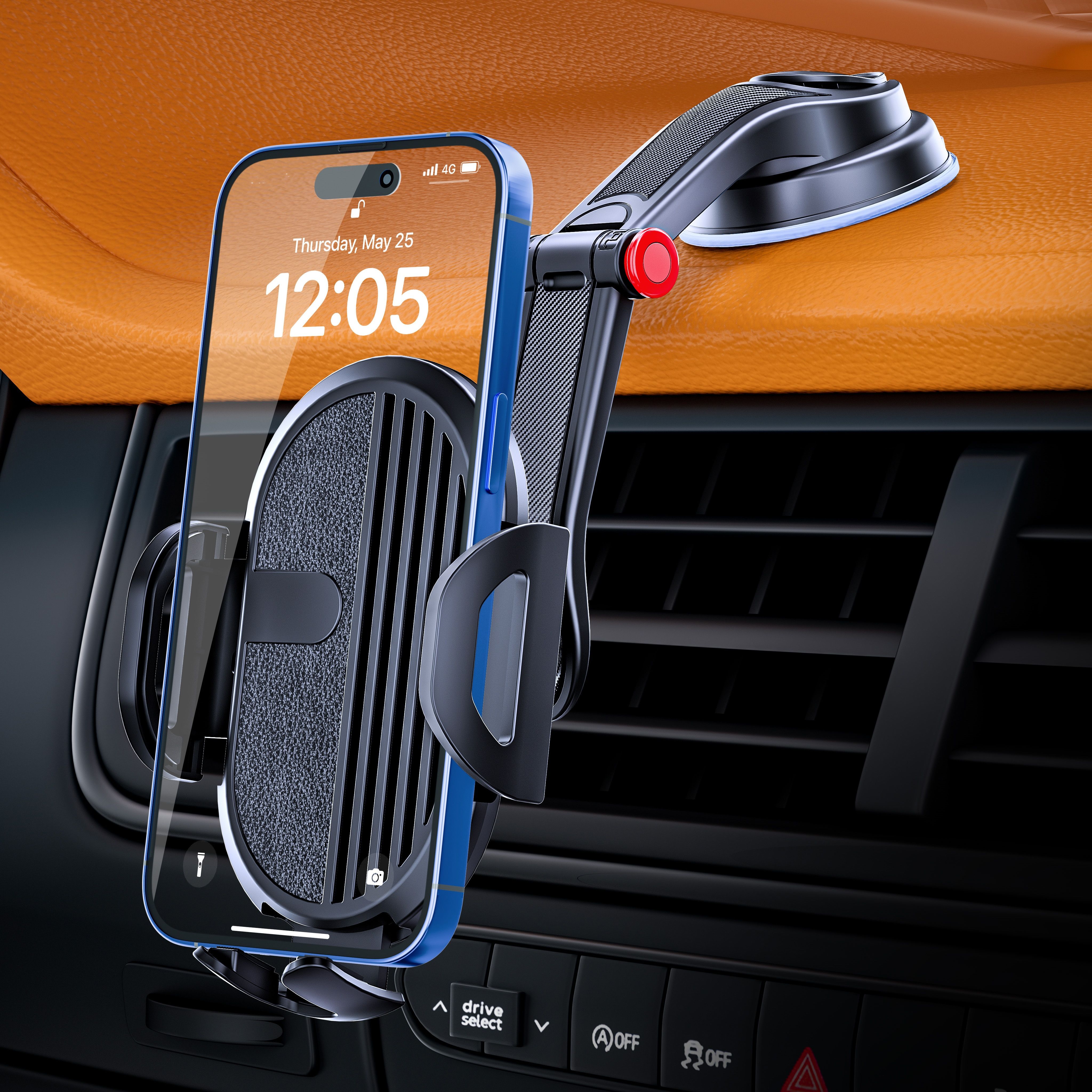 

Phone Holder For Car Dashboard, Suction Cup Phone Holder, Suitable For All Smartphones