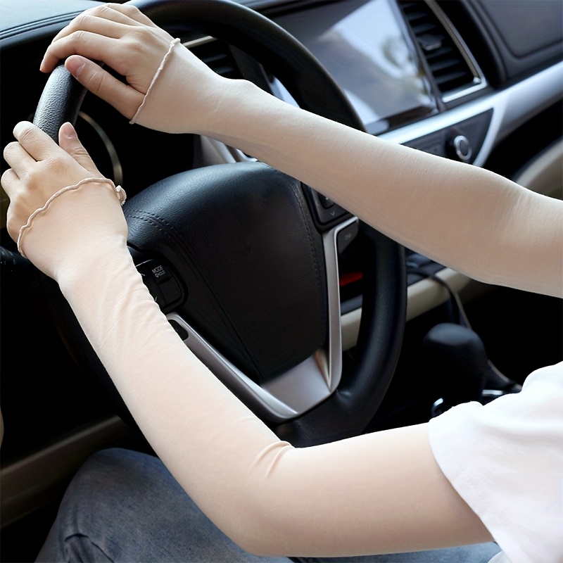 Image of Arm Sleeve Women's Summer Thin Breathable Cooling Arm Cover Outdoor Long Hand Sleeve